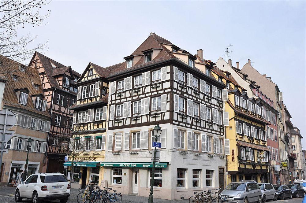 Hotel Restaurant Au Cerf d'Or Straßburg Exterior foto